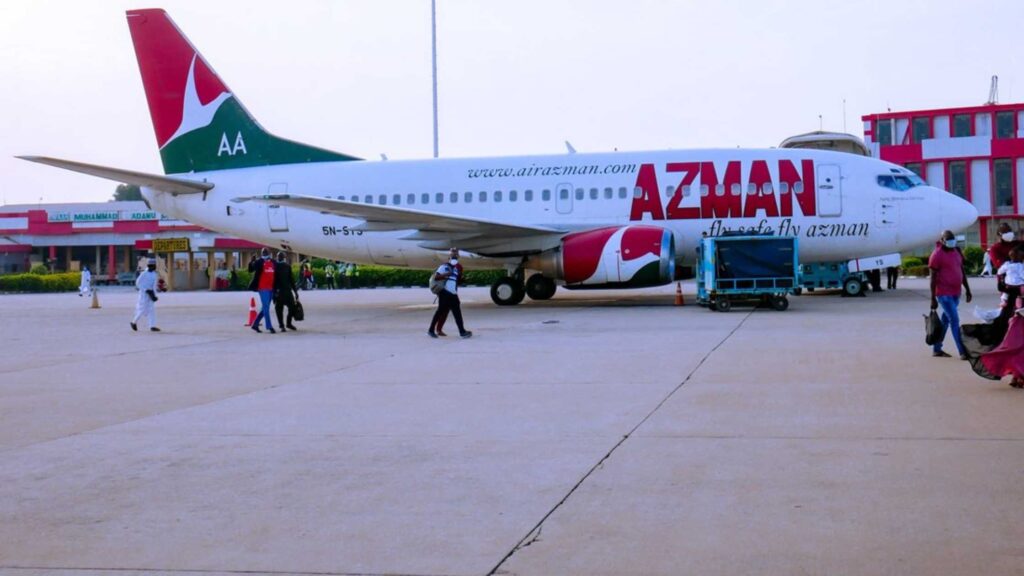 2. Azman Air-Top 10 Travel Airlines in Nigeria