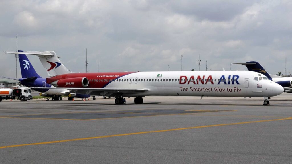 4. Dana Air-Top 10 Travel Airlines in Nigeria